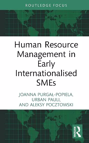 Human Resource Management in Early Internationalised SMEs cover