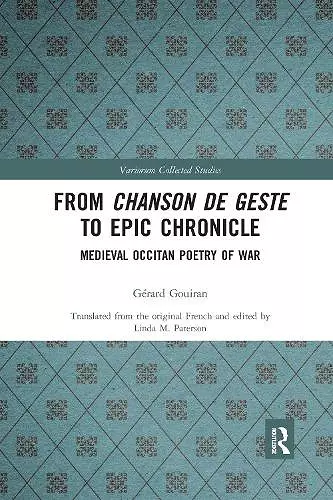 From Chanson de Geste to Epic Chronicle cover