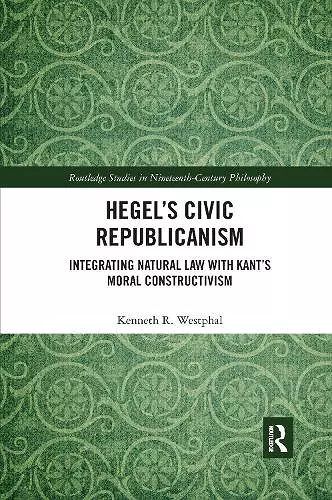 Hegel’s Civic Republicanism cover