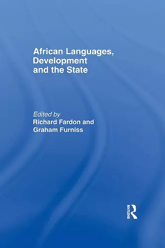 African Languages, Development and the State cover