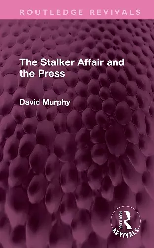 The Stalker Affair and the Press cover