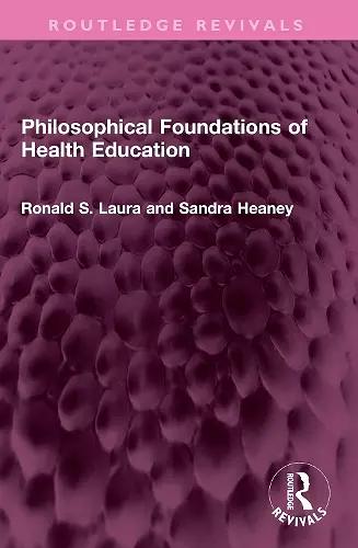 Philosophical Foundations of Health Education cover