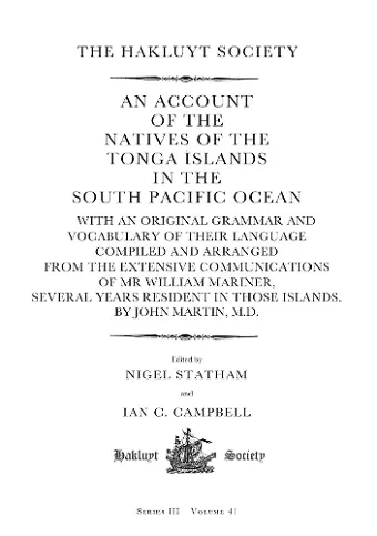 An Account of the Natives of the Tonga Islands in the South Pacific Ocean cover