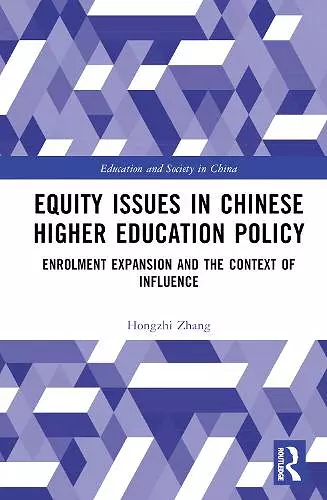 Equity Issues in Chinese Higher Education Policy cover