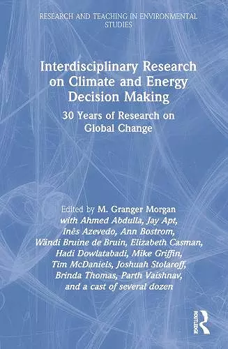 Interdisciplinary Research on Climate and Energy Decision Making cover