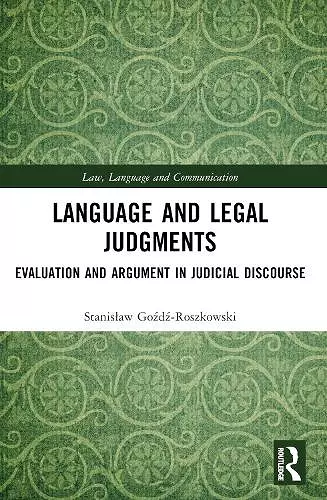 Language and Legal Judgments cover