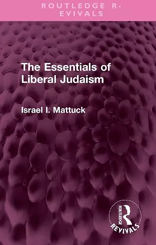 The Essentials of Liberal Judaism cover