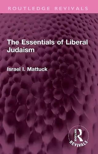 The Essentials of Liberal Judaism cover