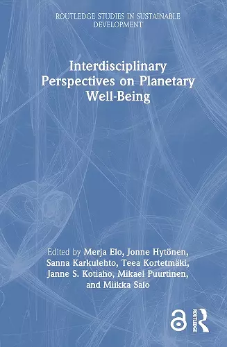 Interdisciplinary Perspectives on Planetary Well-Being cover