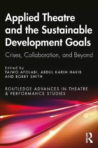 Applied Theatre and the Sustainable Development Goals cover