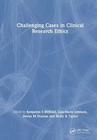 Challenging Cases in Clinical Research Ethics cover