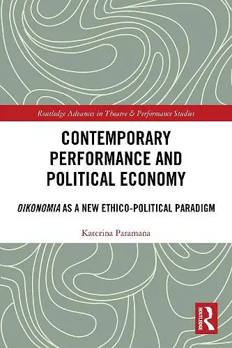 Contemporary Performance and Political Economy cover
