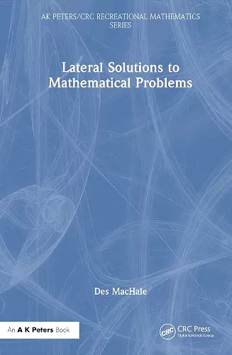 Lateral Solutions to Mathematical Problems cover