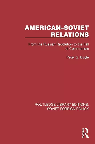 American–Soviet Relations cover