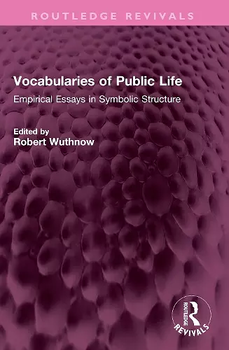 Vocabularies of Public Life cover