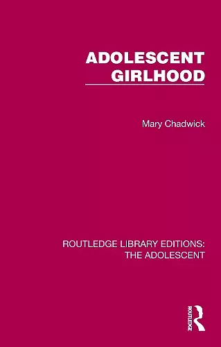 Adolescent Girlhood cover