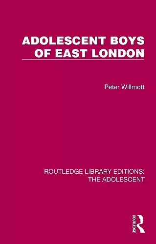 Adolescent Boys of East London cover