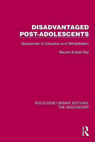 Disadvantaged Post-Adolescents cover