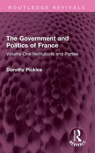 The Government and Politics of France cover