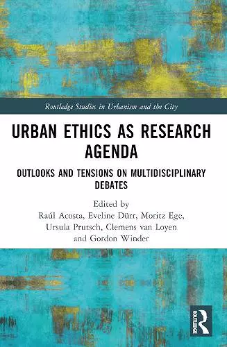 Urban Ethics as Research Agenda cover