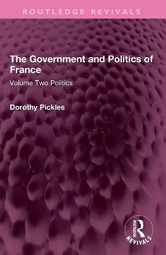 The Government and Politics of France cover
