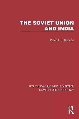 The Soviet Union and India cover