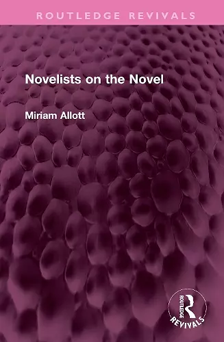 Novelists on the Novel cover