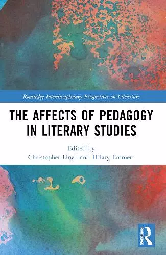 The Affects of Pedagogy in Literary Studies cover