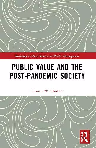Public Value and the Post-Pandemic Society cover