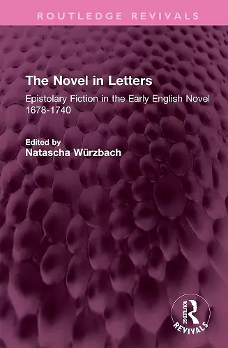 The Novel in Letters cover