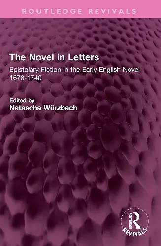 The Novel in Letters cover