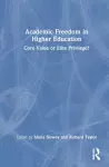 Academic Freedom in Higher Education cover