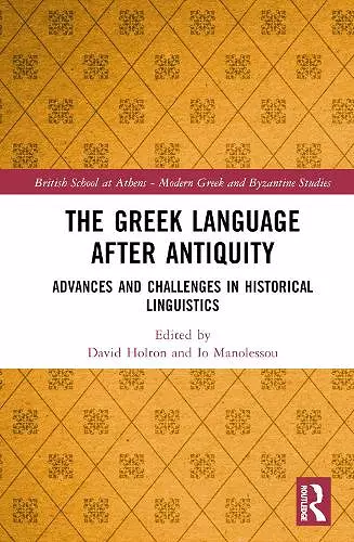 The Greek Language after Antiquity cover