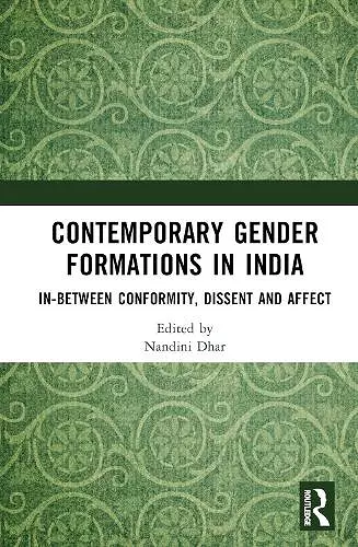 Contemporary Gender Formations in India cover