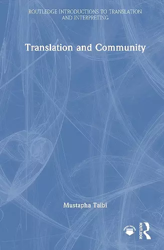 Translation and Community cover