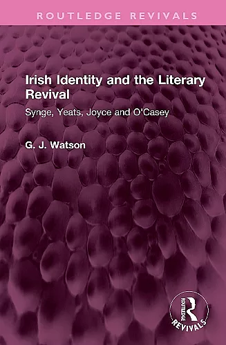 Irish Identity and the Literary Revival cover