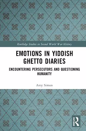 Emotions in Yiddish Ghetto Diaries cover