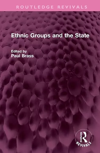 Ethnic Groups and the State cover