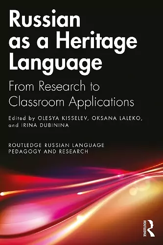 Russian as a Heritage Language cover