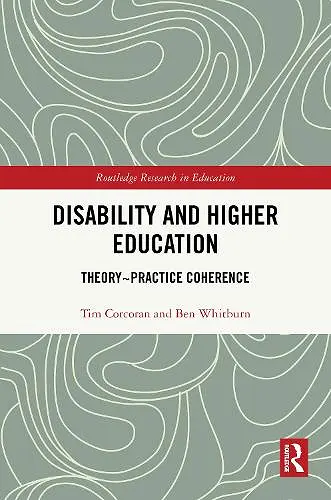 Disability and Higher Education cover