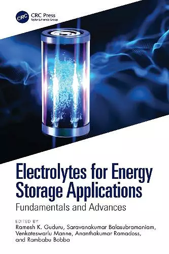 Electrolytes for Energy Storage Applications cover
