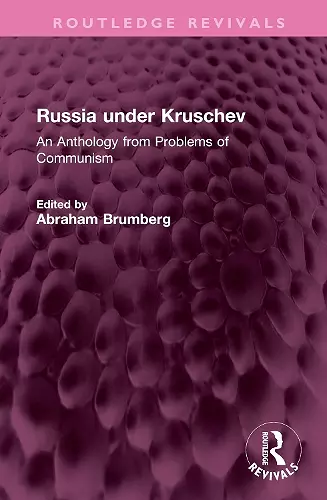 Russia under Kruschev cover