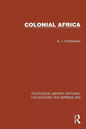 Colonial Africa cover