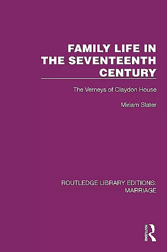 Family Life in the Seventeenth Century cover