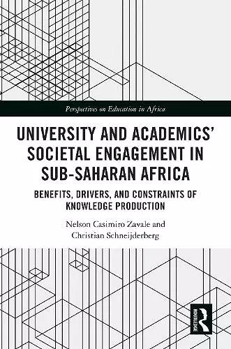 University and Academics’ Societal Engagement in Sub-Saharan Africa cover