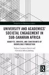 University and Academics’ Societal Engagement in Sub-Saharan Africa cover