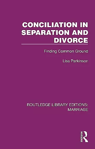 Conciliation in Separation and Divorce cover