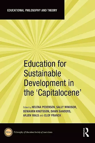 Education for Sustainable Development in the ‘Capitalocene’ cover