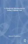 A Historical Introduction to Indian Contract Law cover