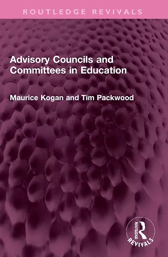 Advisory Councils and Committees in Education cover